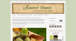 Desktop Screenshot of botanicallinguist.com