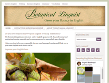 Tablet Screenshot of botanicallinguist.com